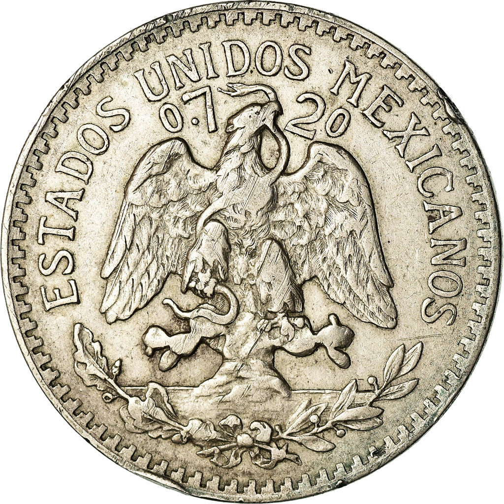 Moneda, México, 50 Centavos, 1920, Mexico City, MBC, Plata, KM:447
