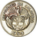 Coin, Colombia, 20 Centavos, 1953, EF(40-45), Silver, KM:213