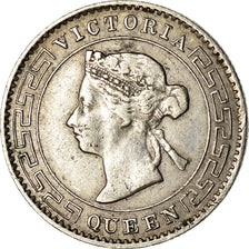 Coin, Ceylon, Victoria, 10 Cents, 1892, EF(40-45), Silver, KM:94