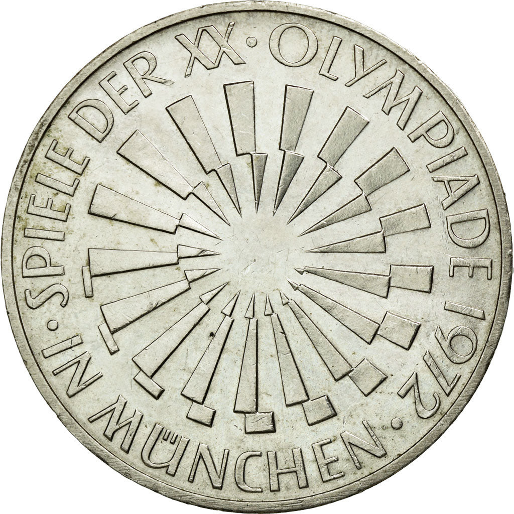 Coin, GERMANY - FEDERAL REPUBLIC, 10 Mark, 1972, Munich, MS(60-62), Silver