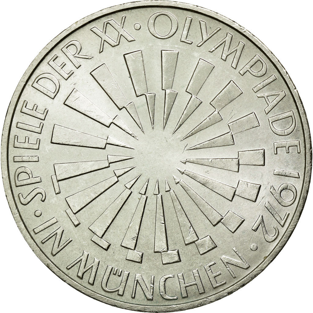 Coin, GERMANY - FEDERAL REPUBLIC, 10 Mark, 1972, Munich, MS(60-62), Silver