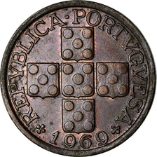 Coin, Portugal, 10 Centavos, 1969, EF(40-45), Bronze, KM:583