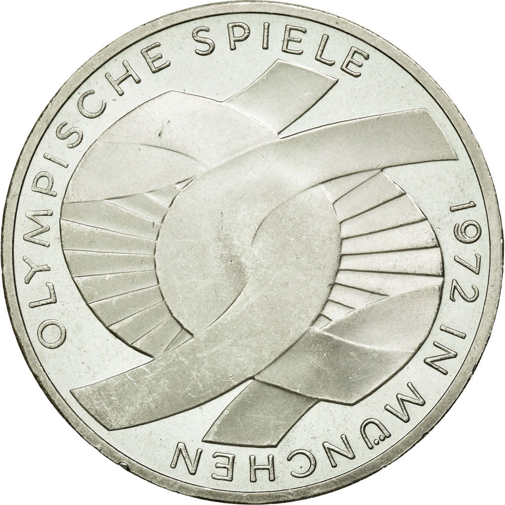 Coin, GERMANY - FEDERAL REPUBLIC, 10 Mark, 1972, Hambourg, MS(60-62), Silver