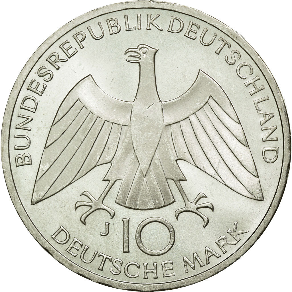 Coin, GERMANY - FEDERAL REPUBLIC, 10 Mark, 1972, Hambourg, MS(60-62), Silver