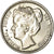 Moneda, Países Bajos, Wilhelmina I, 25 Cents, 1906, EBC, Plata, KM:120.2