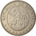 Monnaie, Bolivie, 50 Centavos, 1965, TTB, Nickel Clad Steel, KM:190