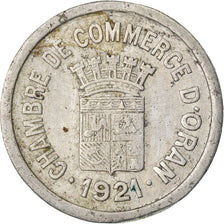 Moneda, Algeria, 10 Centimes, 1921, BC+, Aluminio