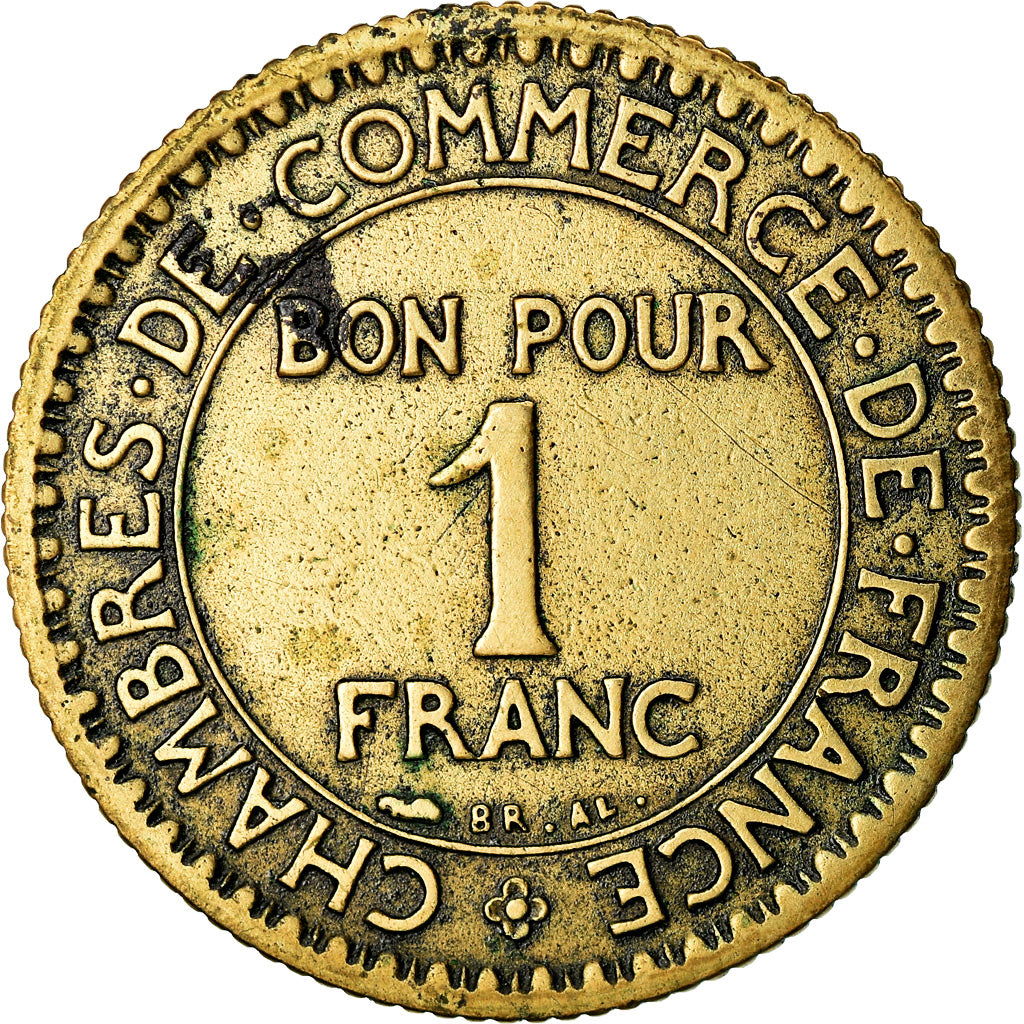 Coin, France, Chambre de commerce, Franc, 1922, Paris, VF(20-25)