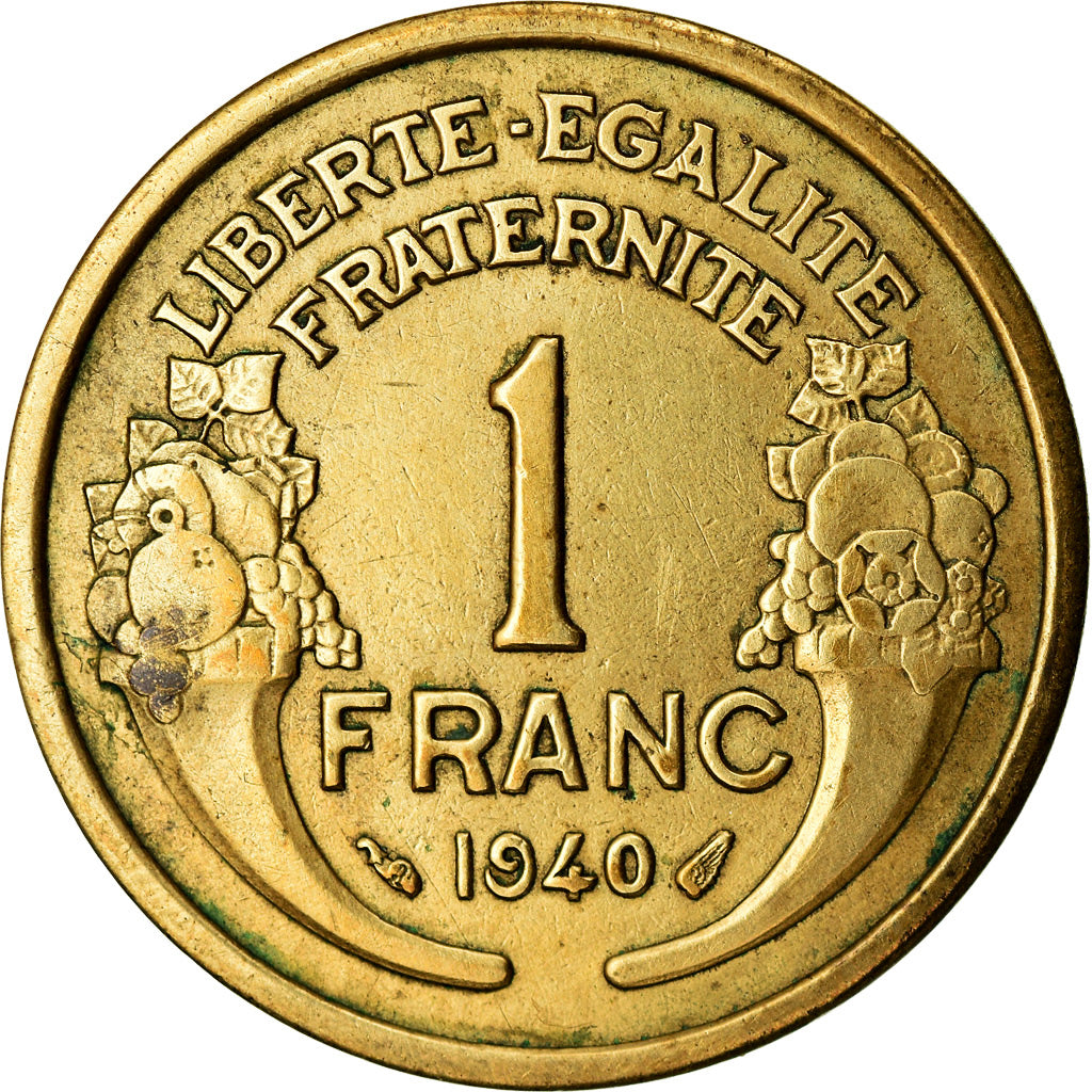 Munten, Frankrijk, Morlon, Franc, 1940, Paris, PR, Aluminum-Bronze, KM:885