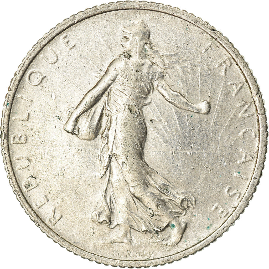 Monnaie, France, Semeuse, Franc, 1916, Paris, TTB, Argent, Gadoury:467, KM:844.1