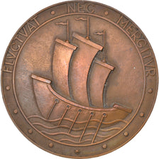 Francia, medalla, Ville de Paris, Fluctuat nec Mergitur, Politics, Society, War