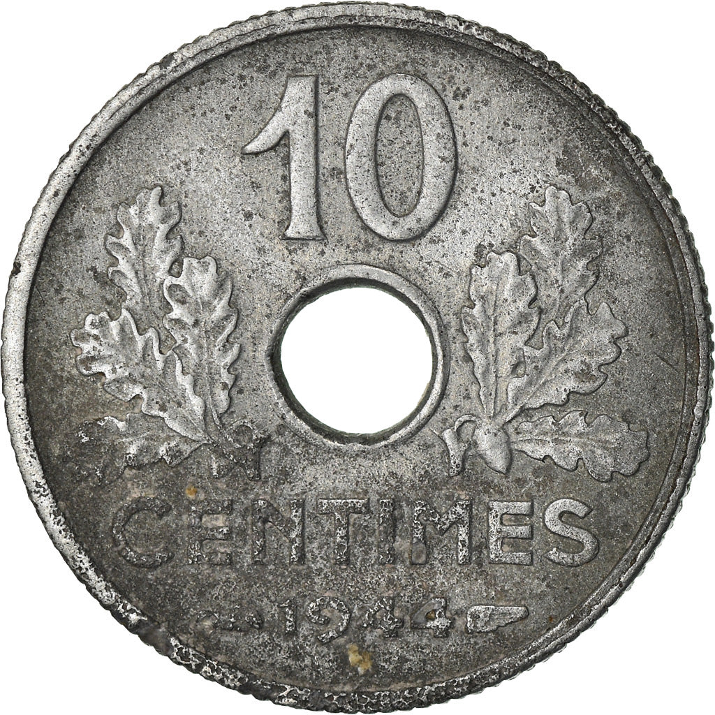 Coin, France, État français, 10 Centimes, 1944, Paris, VF(20-25), Zinc