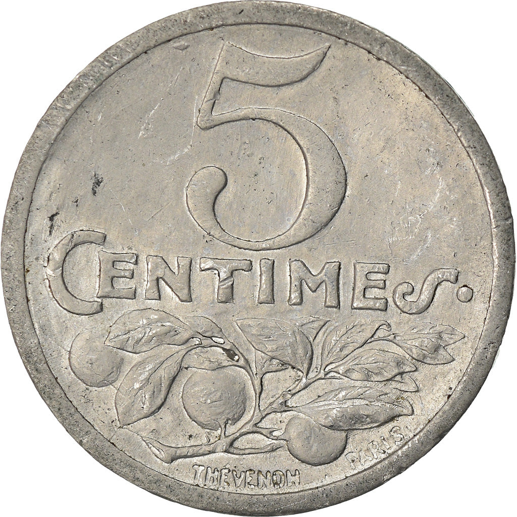 Coin, France, 5 Centimes, 1920, AU(50-53), Aluminium, Elie:10.1