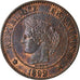 Moneta, Francia, Cérès, 2 Centimes, 1892, Paris, BB, Bronzo, KM:827.1
