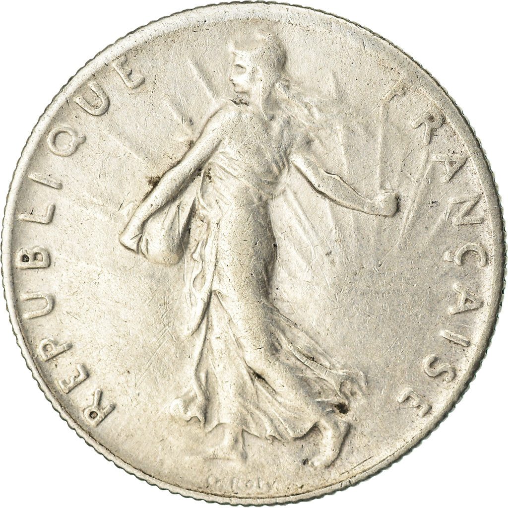 Coin, France, Semeuse, 50 Centimes, 1919, Paris, EF(40-45), Silver, KM:854