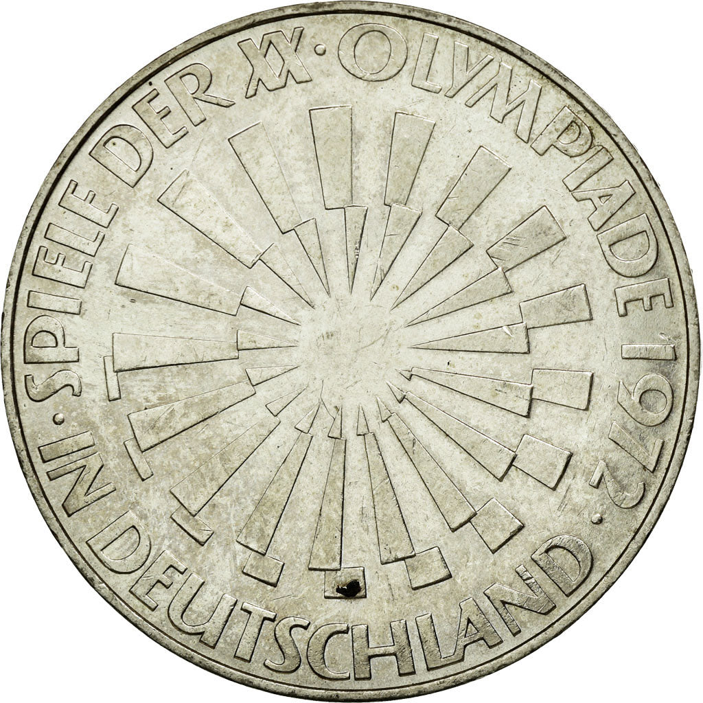Coin, GERMANY - FEDERAL REPUBLIC, 10 Mark, 1972, Munich, MS(60-62), Silver
