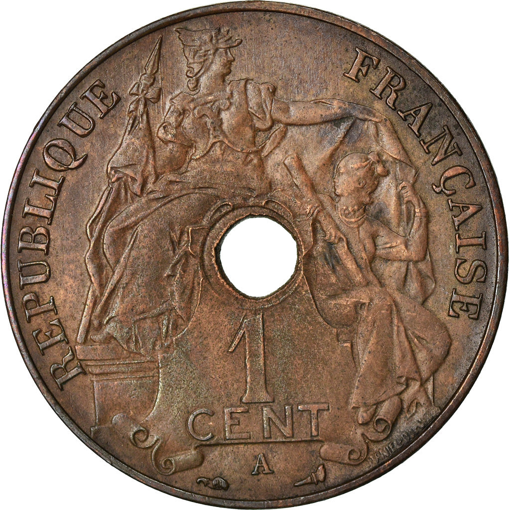 Monnaie, FRENCH INDO-CHINA, Cent, 1912, Paris, TTB, Bronze, KM:12.1