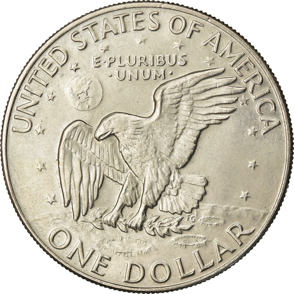 Coin, United States, Eisenhower Dollar, Dollar, 1974, U.S. Mint, Denver