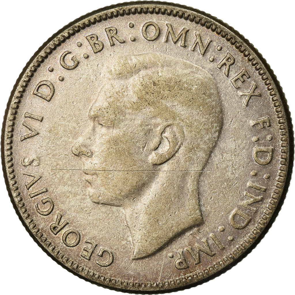 Coin, Australia, George VI, Florin, 1946, Melbourne, EF(40-45), Silver, KM:40a