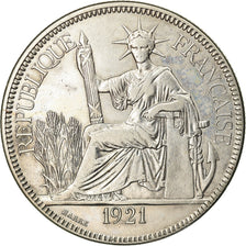 Monnaie, FRENCH INDO-CHINA, Piastre, 1921, San Francisco, TTB, Argent, KM:5a.2