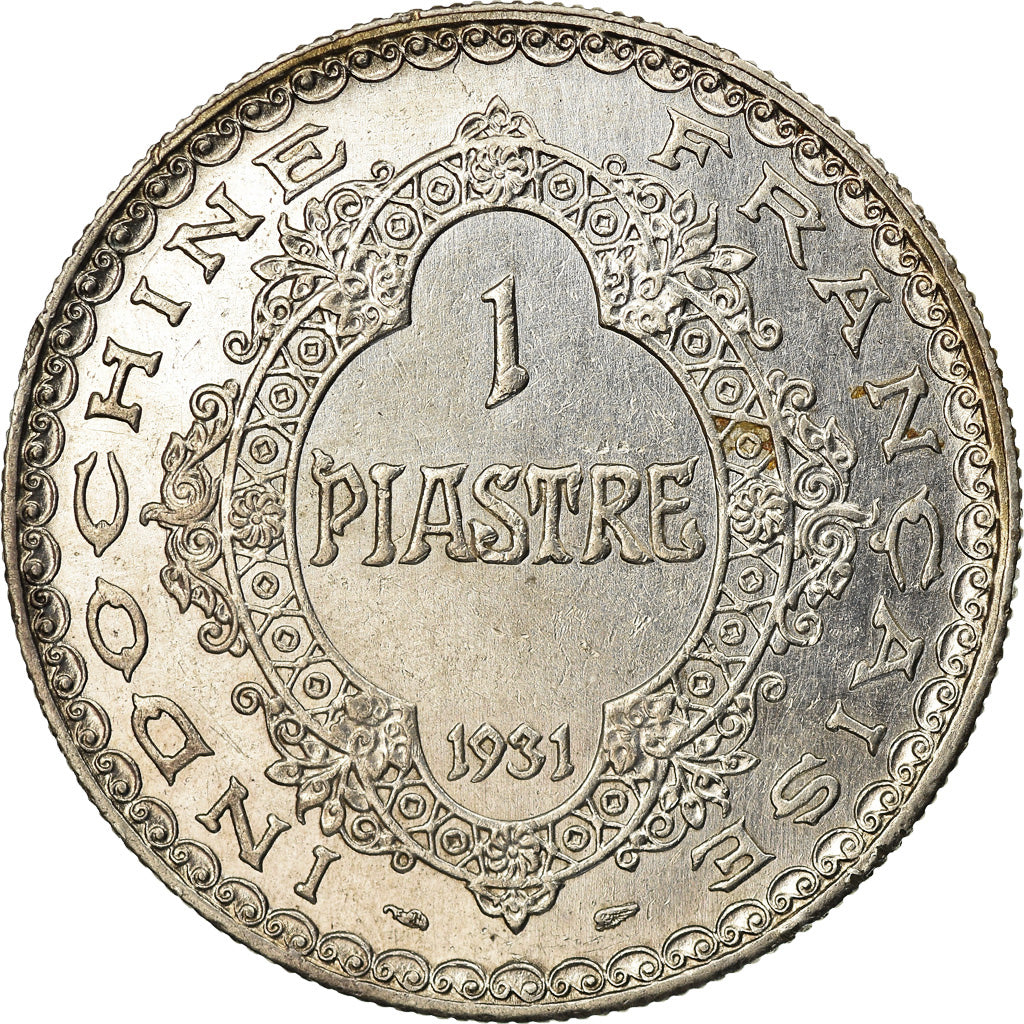 Coin, FRENCH INDO-CHINA, Piastre, 1931, Paris, EF(40-45), Silver, KM:19