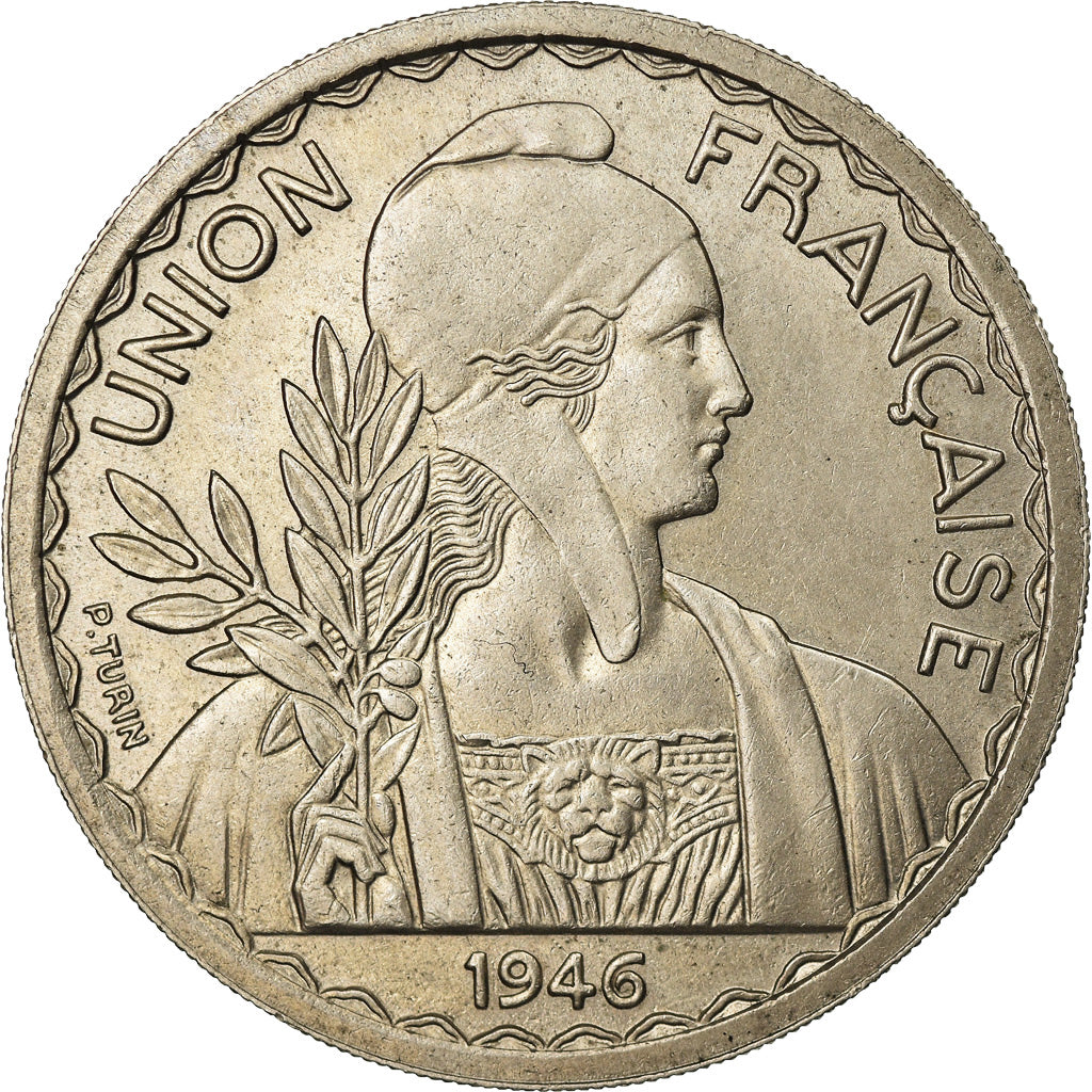 Moneda, INDOCHINA FRANCESA, Piastre, 1946, Paris, MBC, Cobre - níquel, KM:32.1