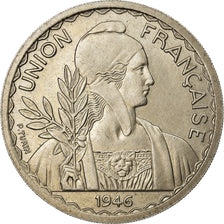 Moneta, INDOCINA FRANCESE, Piastre, 1946, Paris, BB, Rame-nichel, KM:32.1