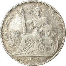 Coin, FRENCH INDO-CHINA, 20 Cents, 1899, Paris, VF(30-35), Silver, KM:10