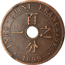 Coin, FRENCH INDO-CHINA, Cent, 1899, Paris, VF(30-35), Bronze, KM:8, Lecompte:54
