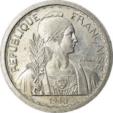 Moneta, FRANCUSKIE INDOCHINY, 10 Cents, 1945, Beaumont - Le Roger, AU(50-53)