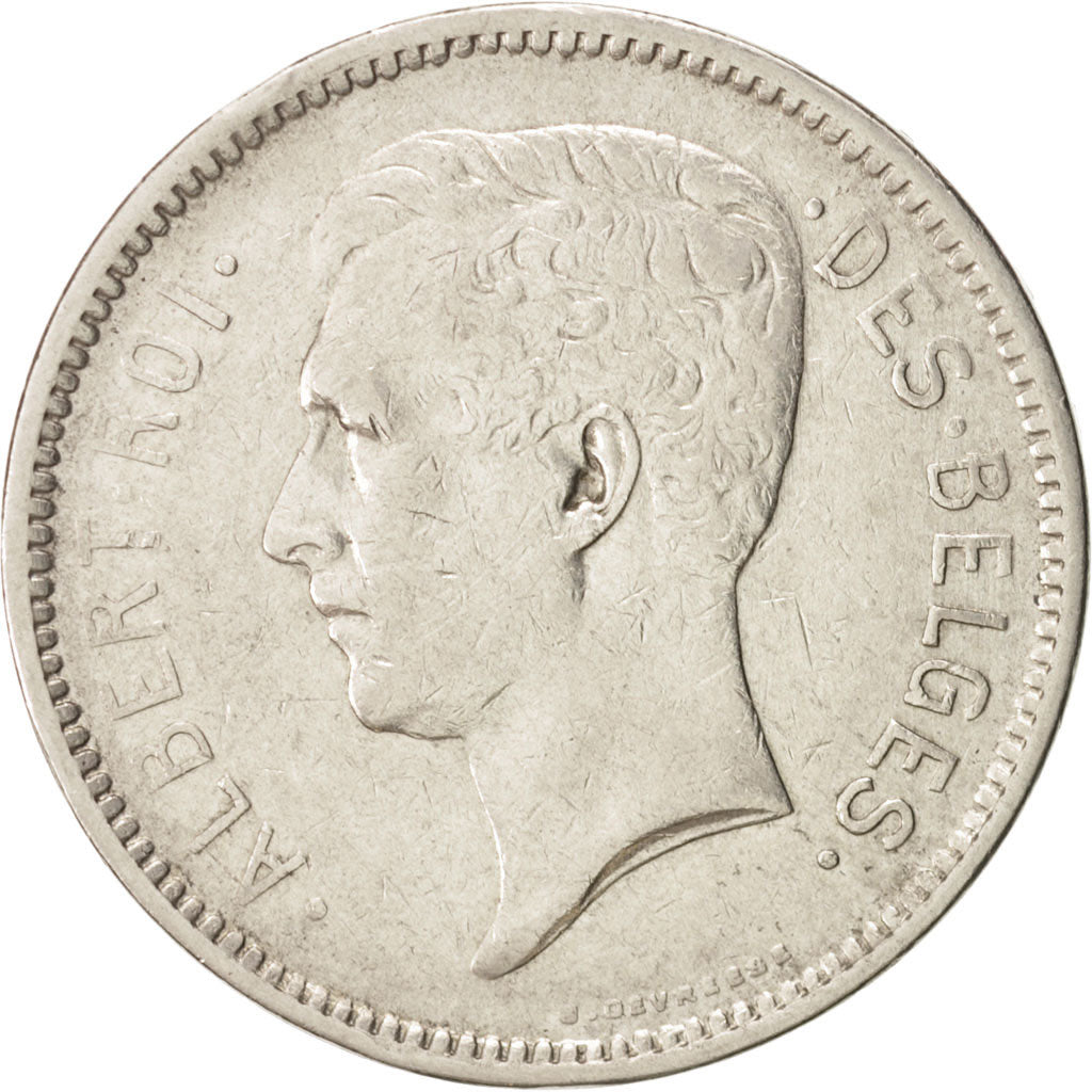 Belgium, 5 Francs, 5 Frank, 1931, , EF(40-45), Nickel, KM:97.1