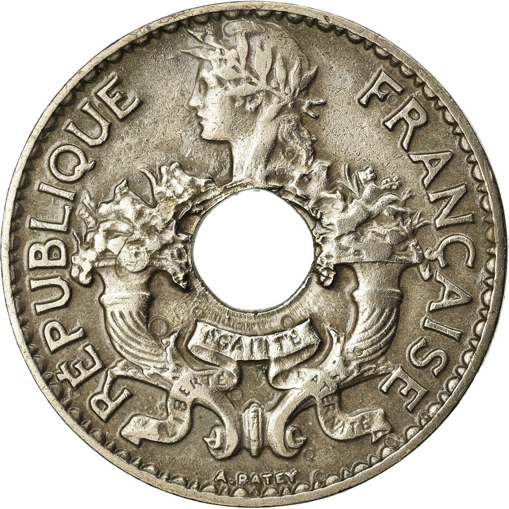 Monnaie, FRENCH INDO-CHINA, 5 Cents, 1925, Paris, SUP, Copper-nickel, KM:18
