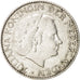 Netherlands, Juliana, Gulden, 1955, , AU(50-53), Silver, KM:184