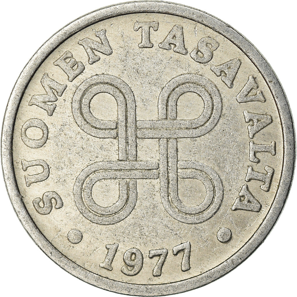 Munten, Finland, 5 Pennia, 1977, ZF, Aluminium, KM:45a