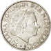 Netherlands, Juliana, Gulden, 1956, , AU(50-53), Silver, KM:184