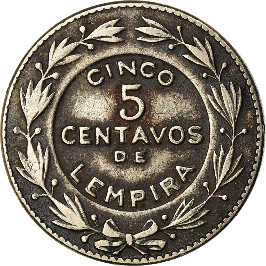 Coin, Honduras, 5 Centavos, 1956, Philadelphia, U.S.A., EF(40-45)