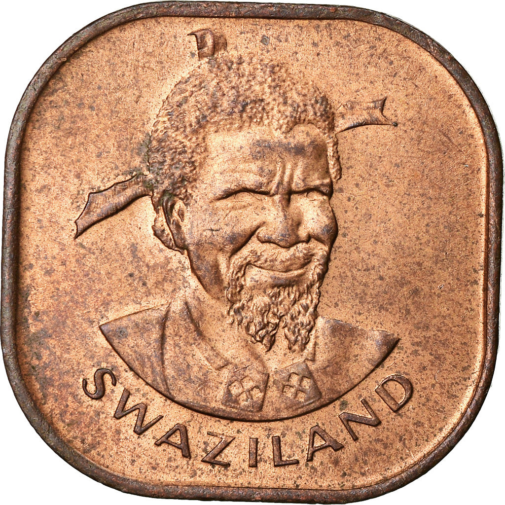 Monnaie, Swaziland, Sobhuza II, 2 Cents, 1975, British Royal Mint, TTB, Bronze