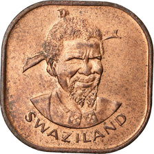 Monnaie, Swaziland, Sobhuza II, 2 Cents, 1975, British Royal Mint, TTB, Bronze