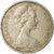 Moneda, Fiji, Elizabeth II, 5 Cents, 1969, BC+, Cobre - níquel, KM:29