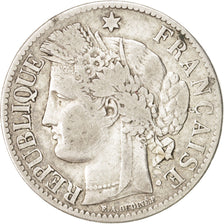 France, Cérès, 2 Francs, 1895, Paris, VF(30-35), Silver, KM:817.1, Gadoury:...