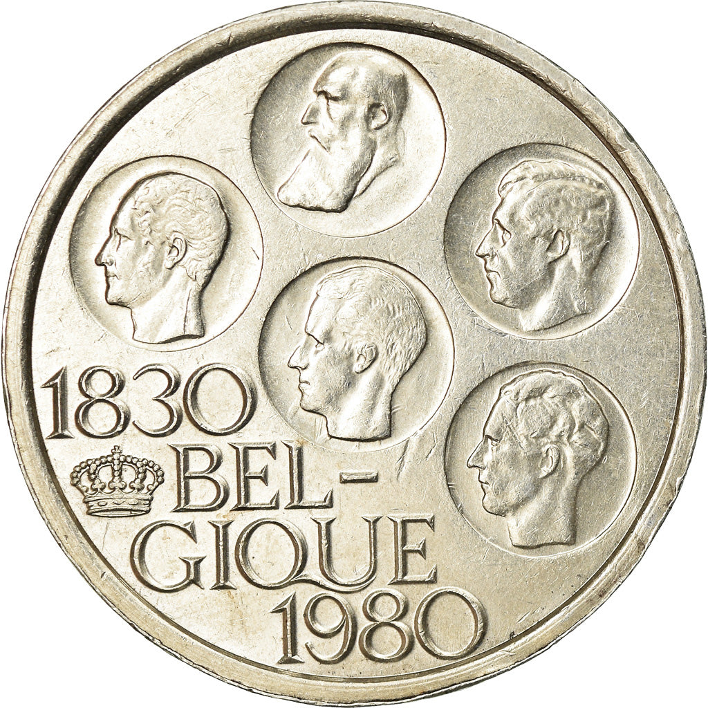 Coin, Belgium, 500 Francs, 500 Frank, 1980, Brussels, EF(40-45), Silver Clad