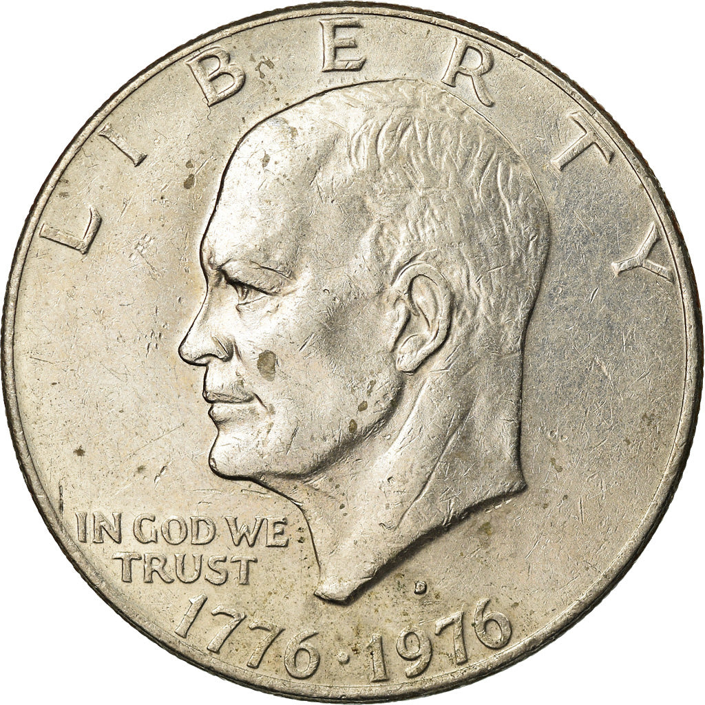 Coin, United States, Eisenhower Dollar, Dollar, 1976, U.S. Mint, Denver
