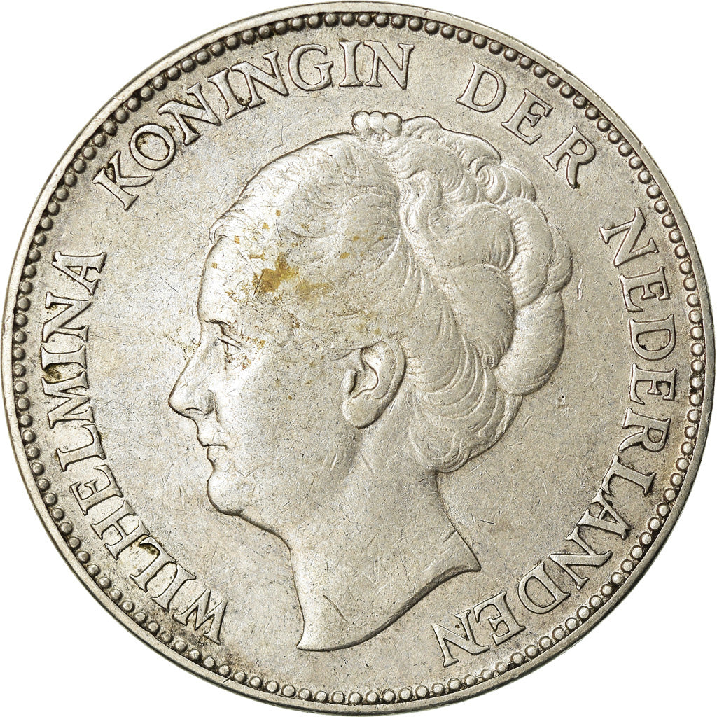 Moneta, Paesi Bassi, Wilhelmina I, Gulden, 1931, MB+, Argento, KM:161.1