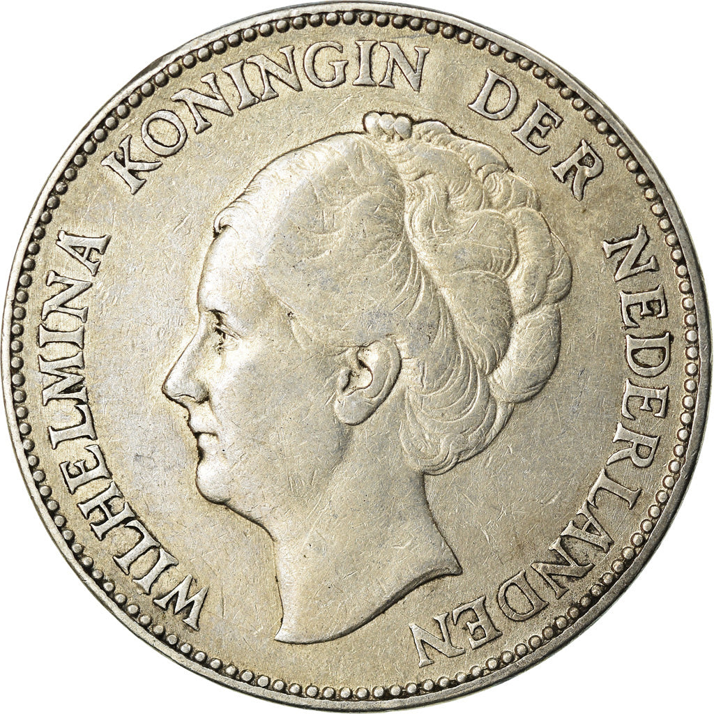 Coin, Netherlands, Wilhelmina I, Gulden, 1930, EF(40-45), Silver, KM:161.1
