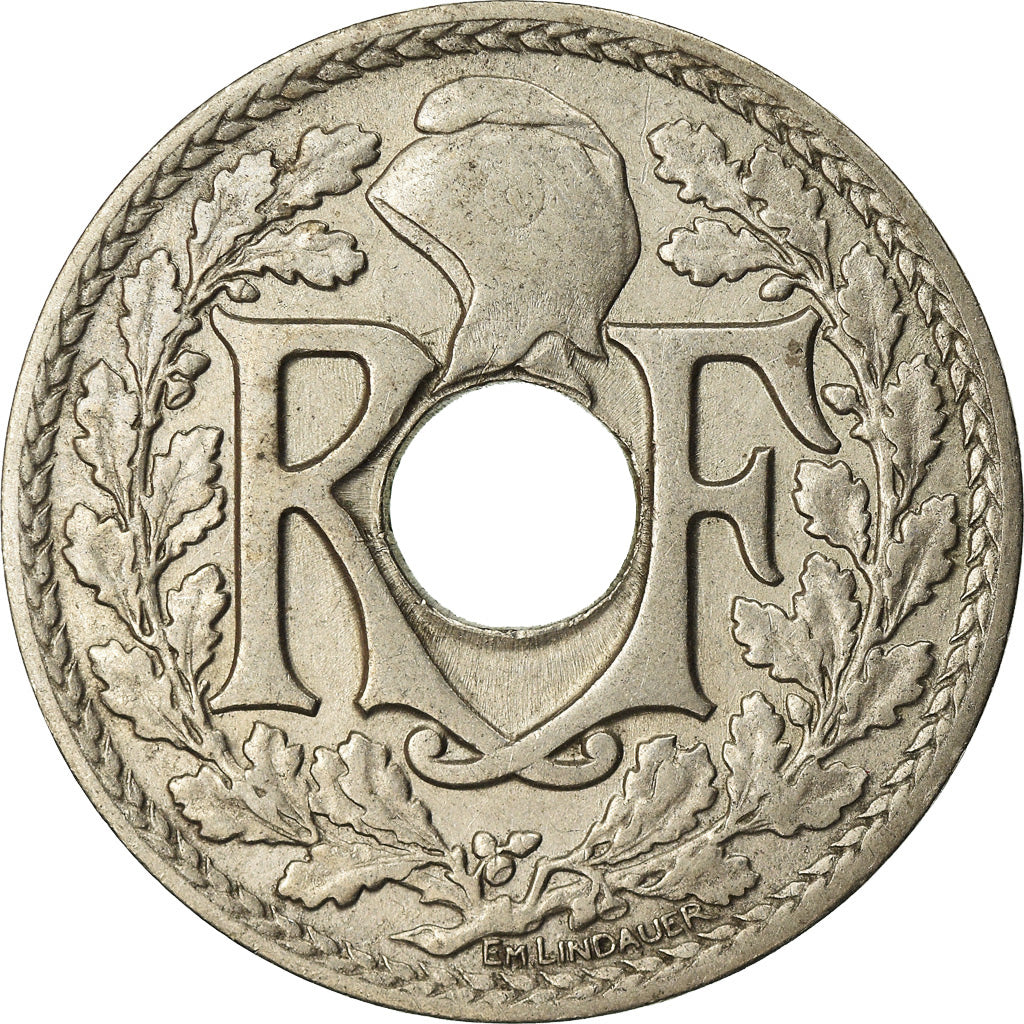 Coin, France, Lindauer, 25 Centimes, 1914, AU(55-58), Nickel, KM:867
