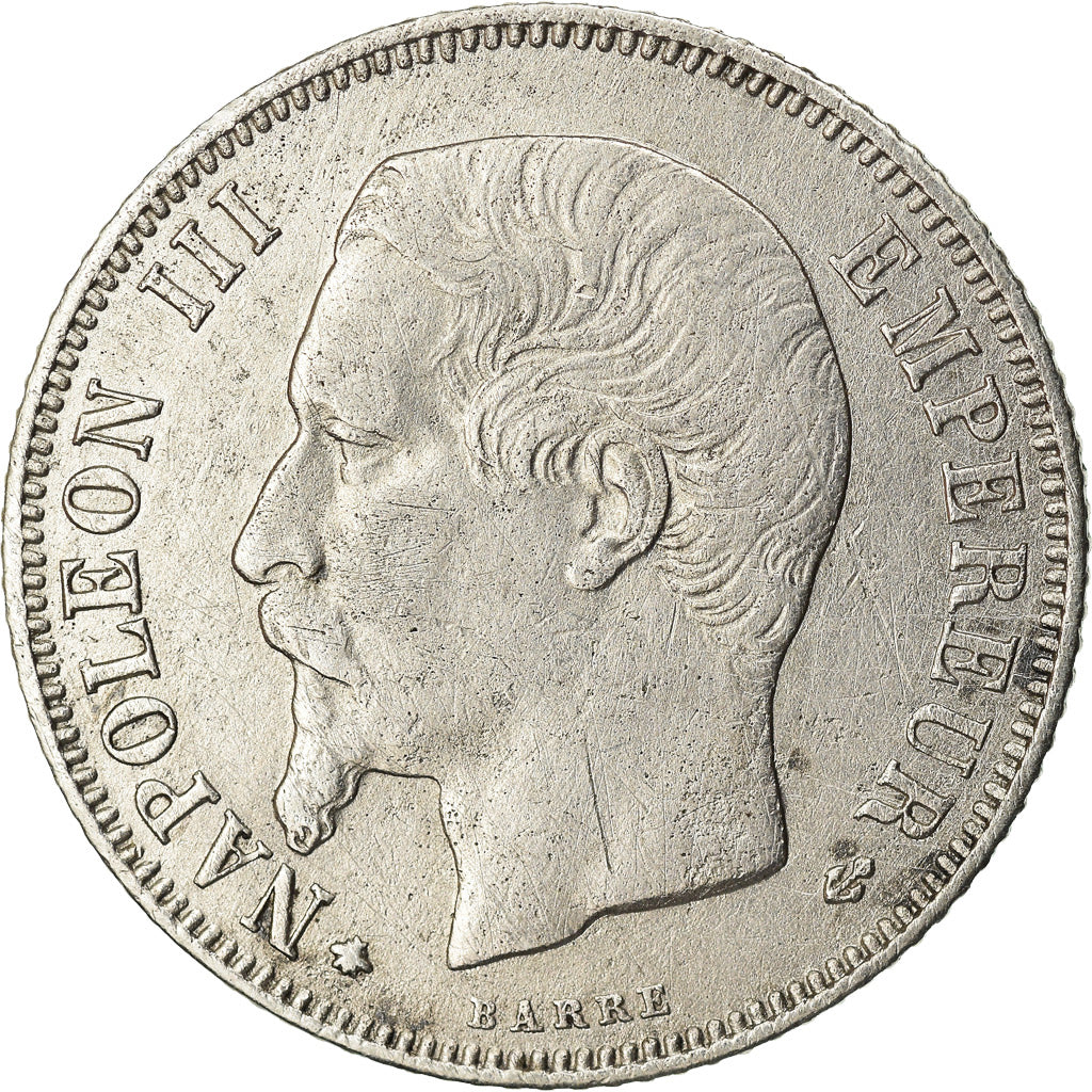 Moneta, Francja, Napoleon III, Napoléon III, Franc, 1859, Strasbourg
