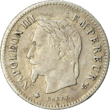 Moeda, França, Napoleon III, Napoléon III, 20 Centimes, 1867, Paris