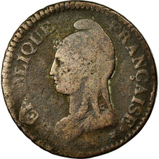 Coin, France, Dupré, Decime, 1799, Metz, VF(30-35), Bronze, KM:644.2