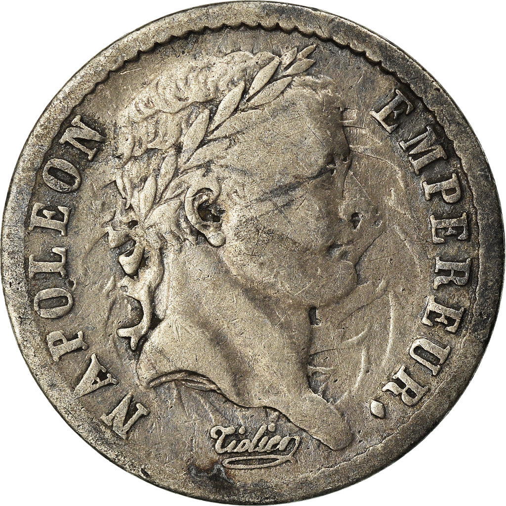 Coin, France, Napoléon I, 1/2 Franc, 1808, Rouen, VF(30-35), Silver, KM:680.2