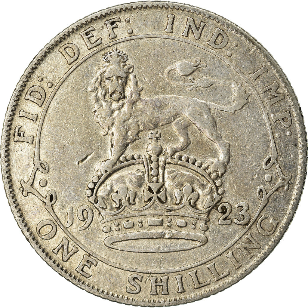 Coin, Great Britain, George V, Shilling, 1923, VF(30-35), Silver, KM:816a